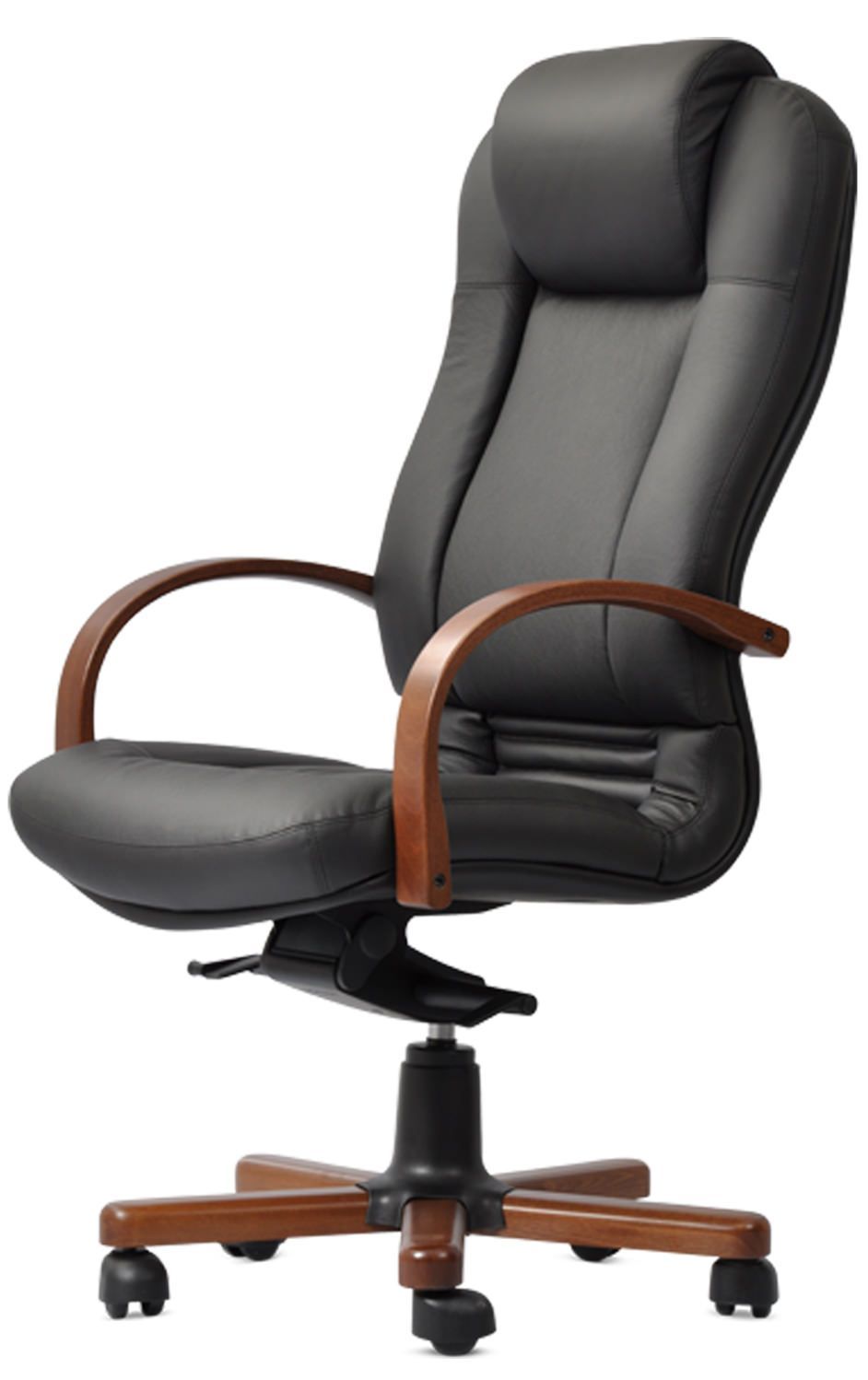 Poltrona da ufficio in vera pelle Notaio