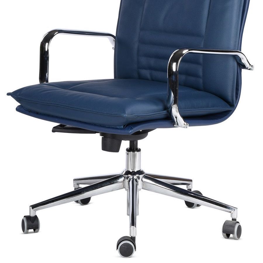 Poltrona da ufficio direzionale in vera pelle Roma