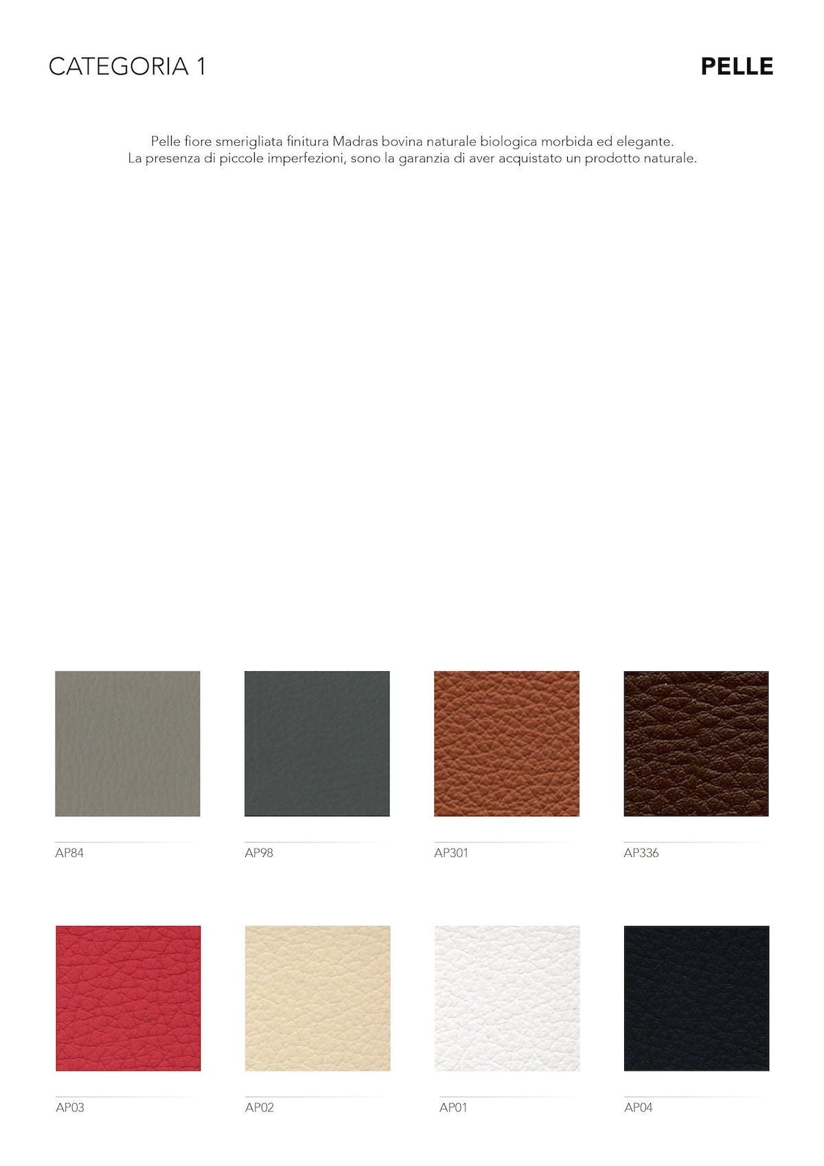 Poltrona da ufficio in vera pelle Tiffany