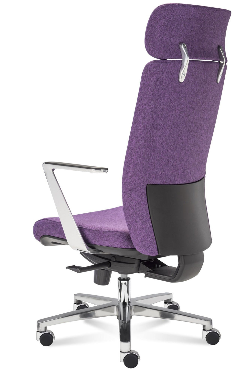 Poltrona da ufficio in vera pelle o tessuto Kira