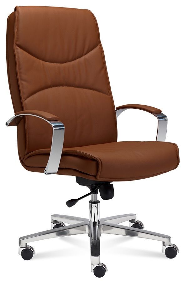 Poltrona da ufficio in pelle o tessuto Angie