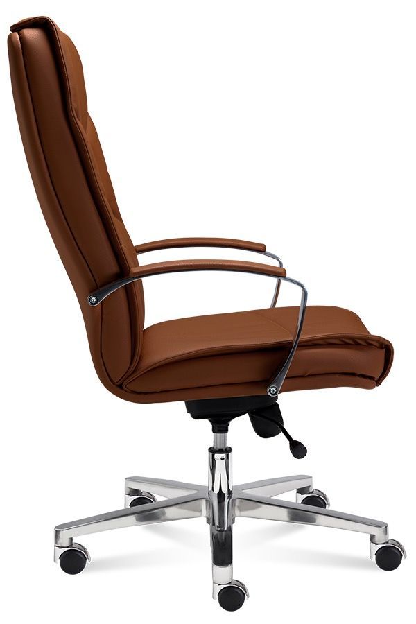 Poltrona da ufficio in pelle o tessuto Angie