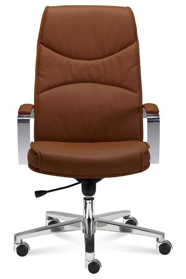 Poltrona da ufficio in pelle o tessuto Angie