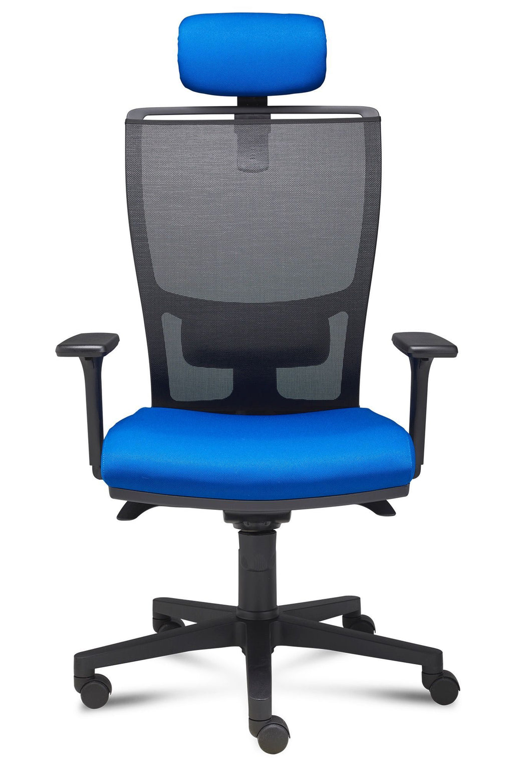 Sedia operativa per ufficio con poggiatesta e schienale in rete Zen