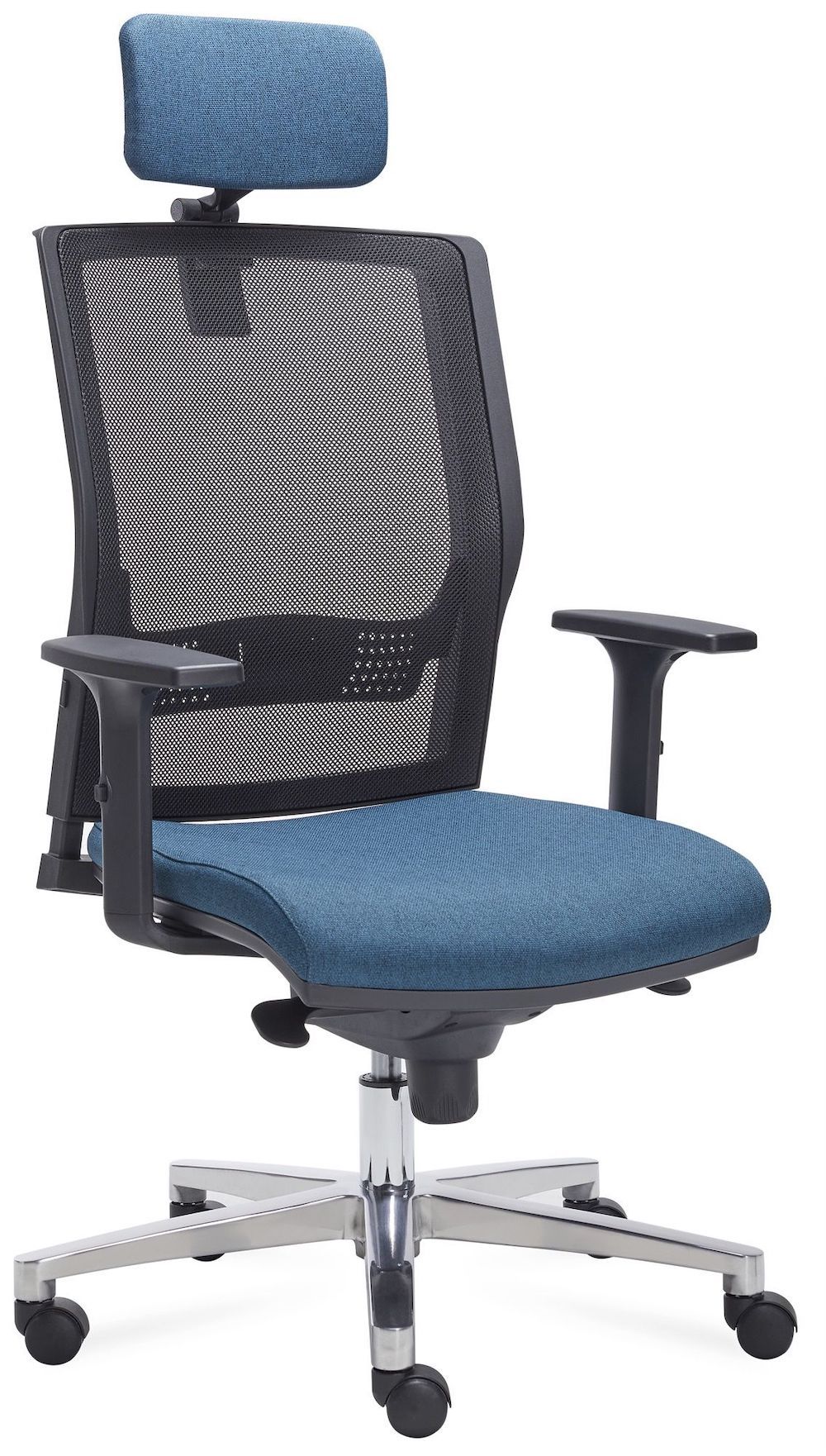 Sedia operativa per ufficio in ecopelle o tessuto Adele Net