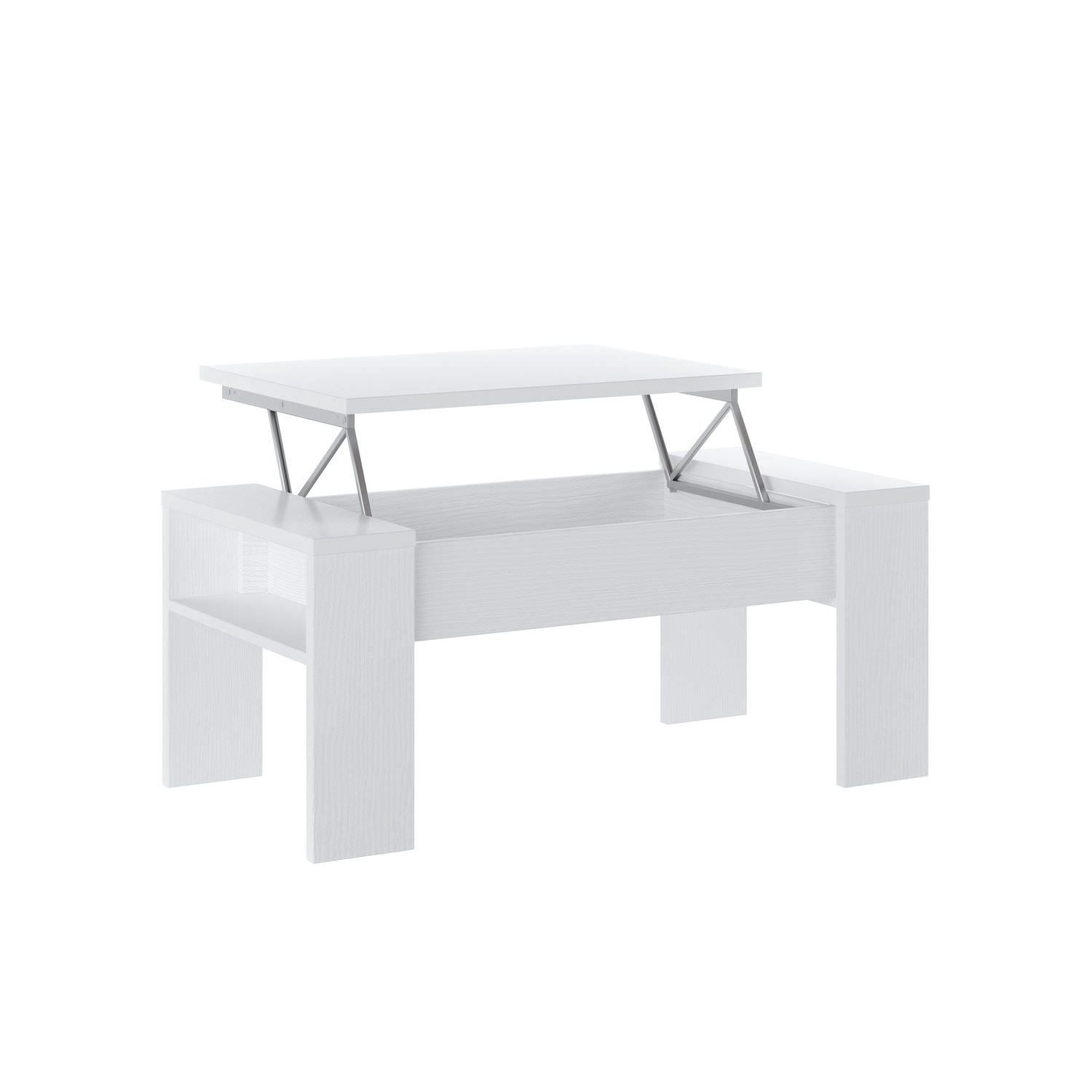 Tavolino da salotto con contenitore Garliz White