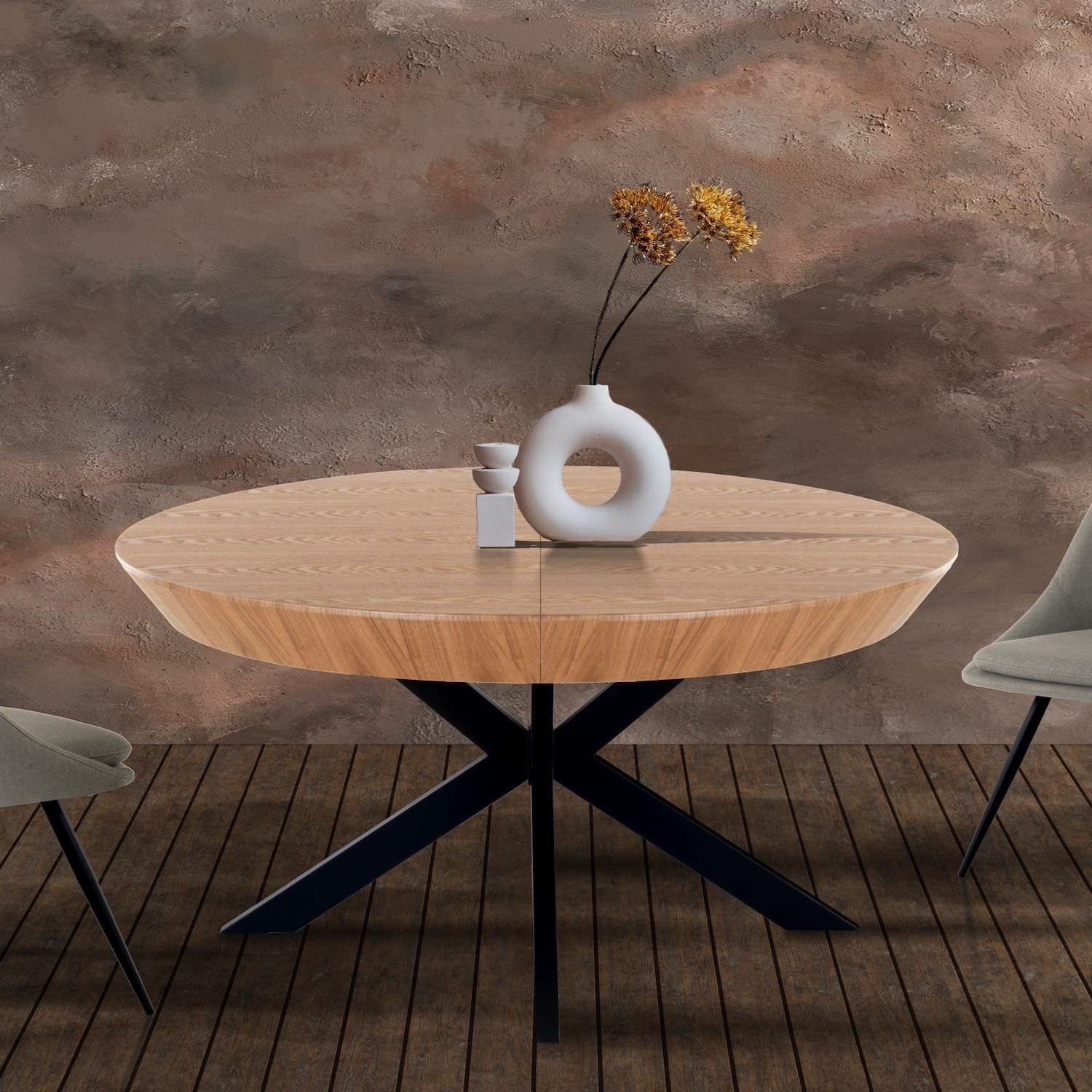 Tavolo rotondo allungabile Bjarne Wood