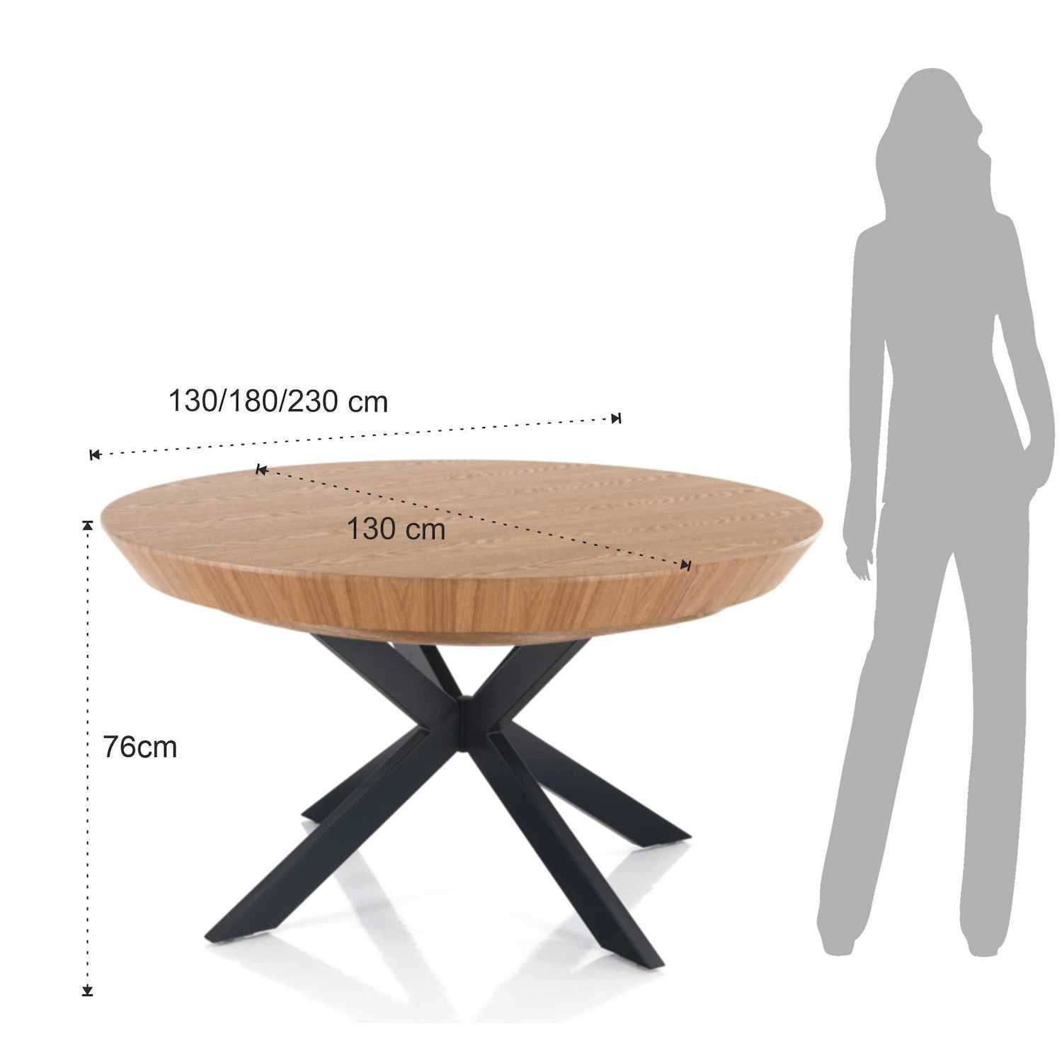 Tavolo rotondo allungabile Bjarne Wood