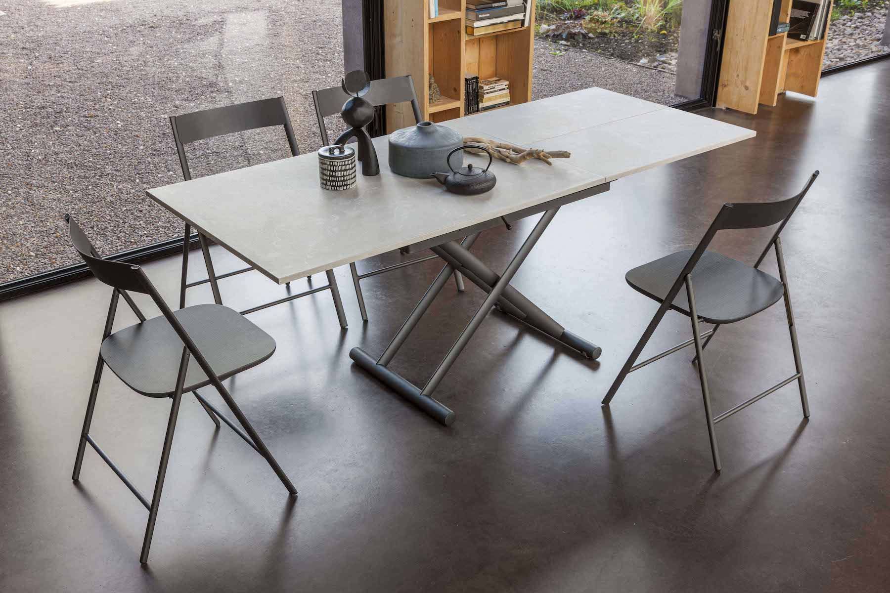 Tavolino trasformabile in tavolo Sirio di Altacom