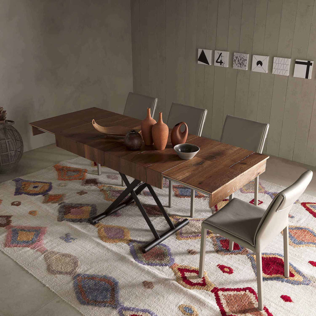 Tavolino trasformabile in tavolo da pranzo Double di Altacom