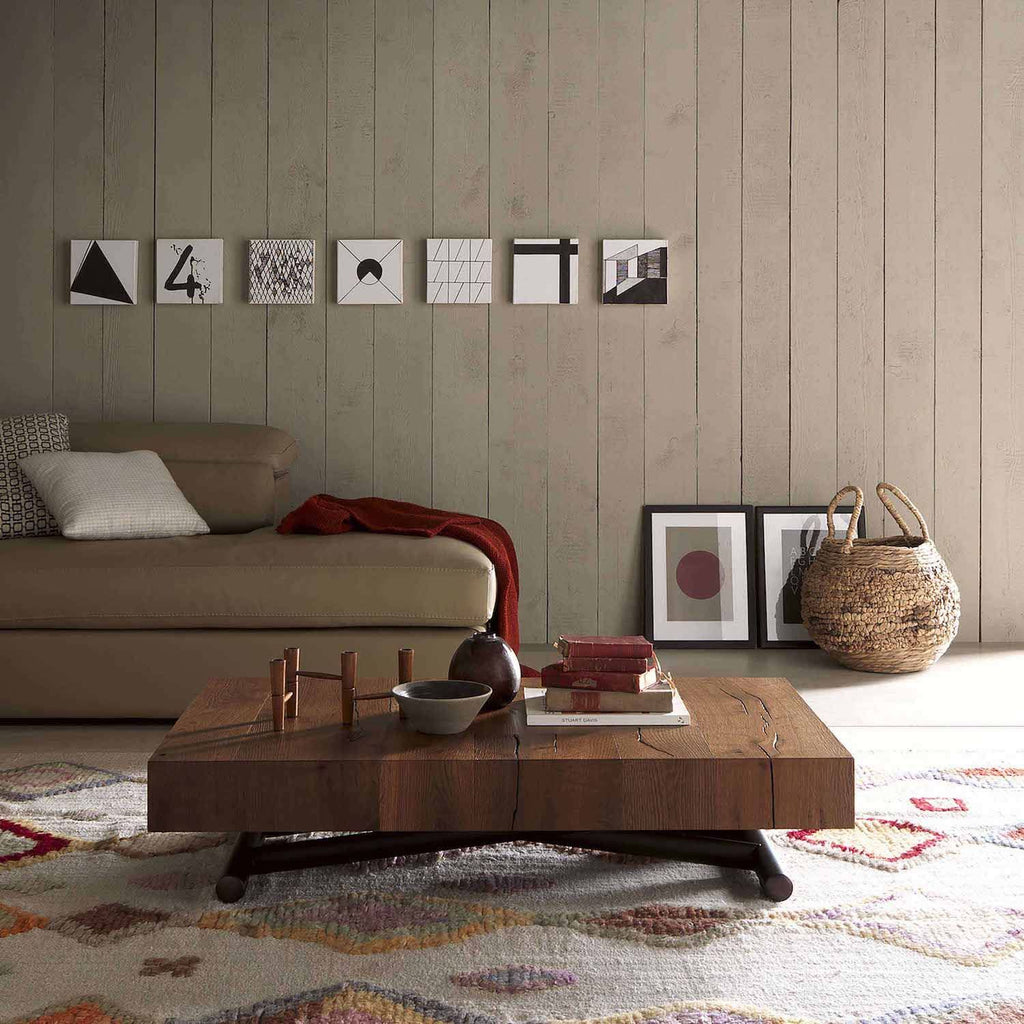 Tavolino trasformabile in tavolo da pranzo Double di Altacom