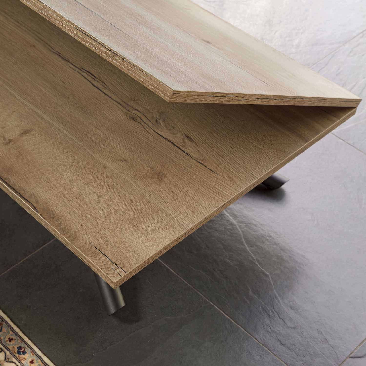 Tavolino che diventa tavolo Lotus di Altacom