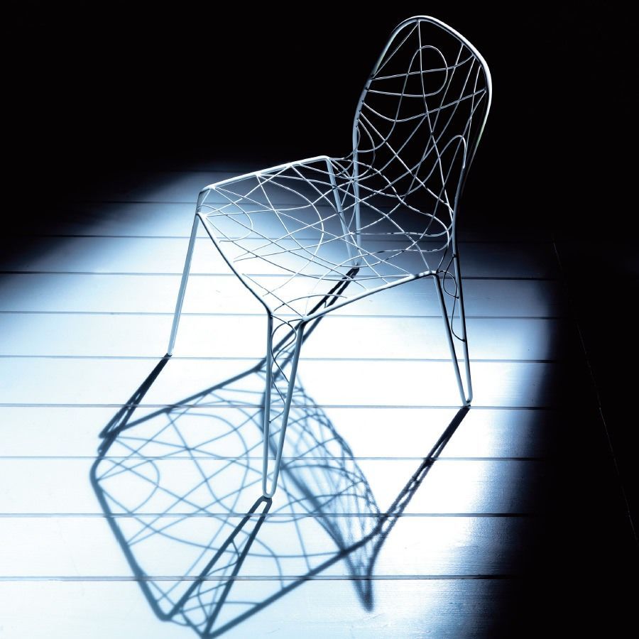 Coppia sedie da cucina in acciaio cromato o verniciato Aria