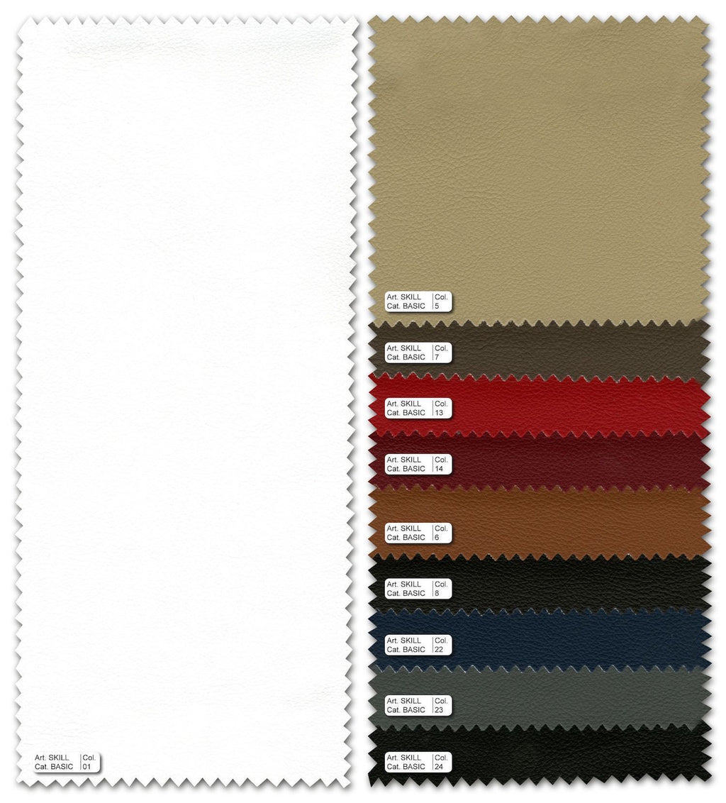 Divano 3 posti design moderno in tessuto o pelle Scoop