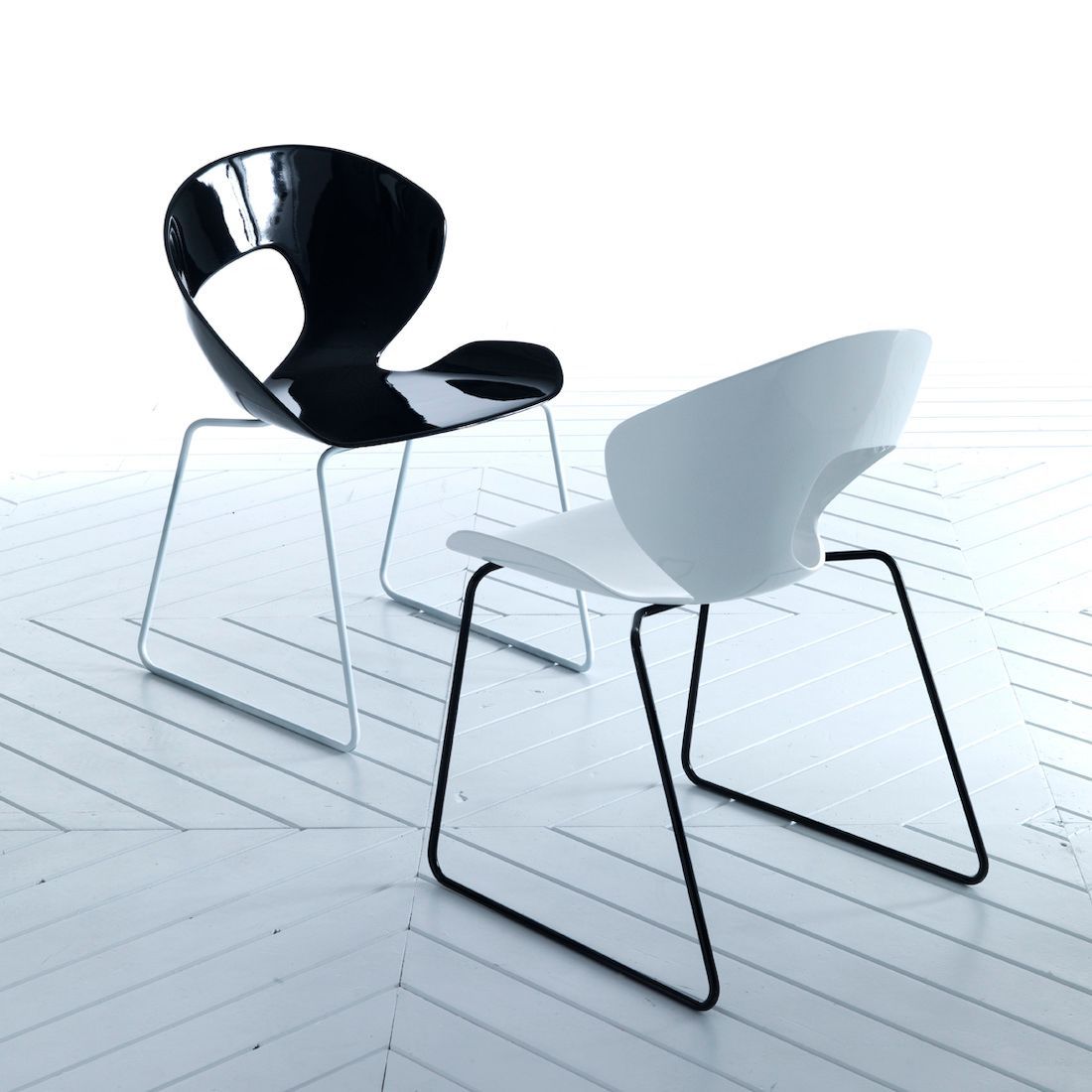 Sedia da cucina Minima Cantilever