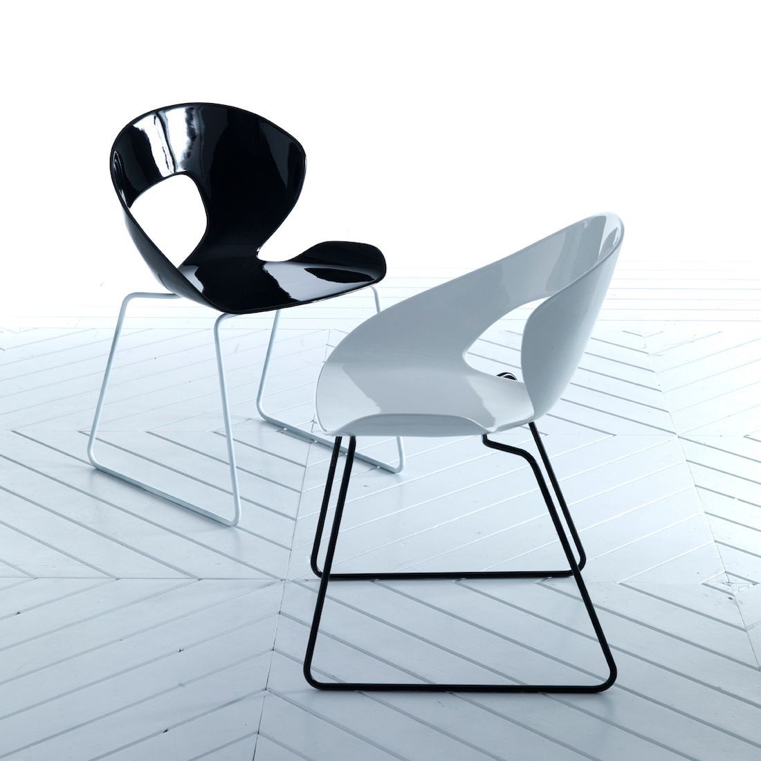 Sedia da cucina Minima Cantilever