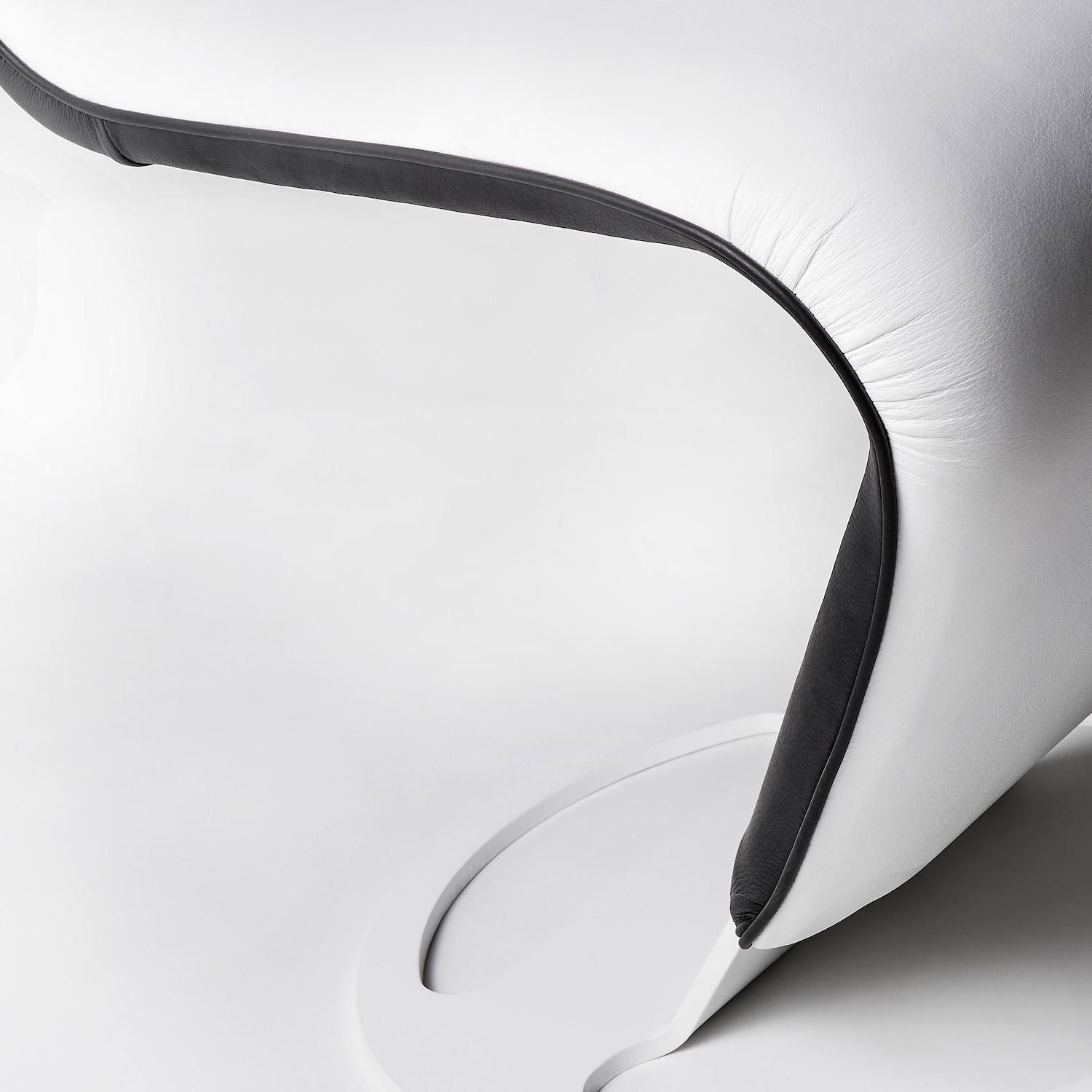 Sedia design moderno in tessuto o pelle Zig Zag