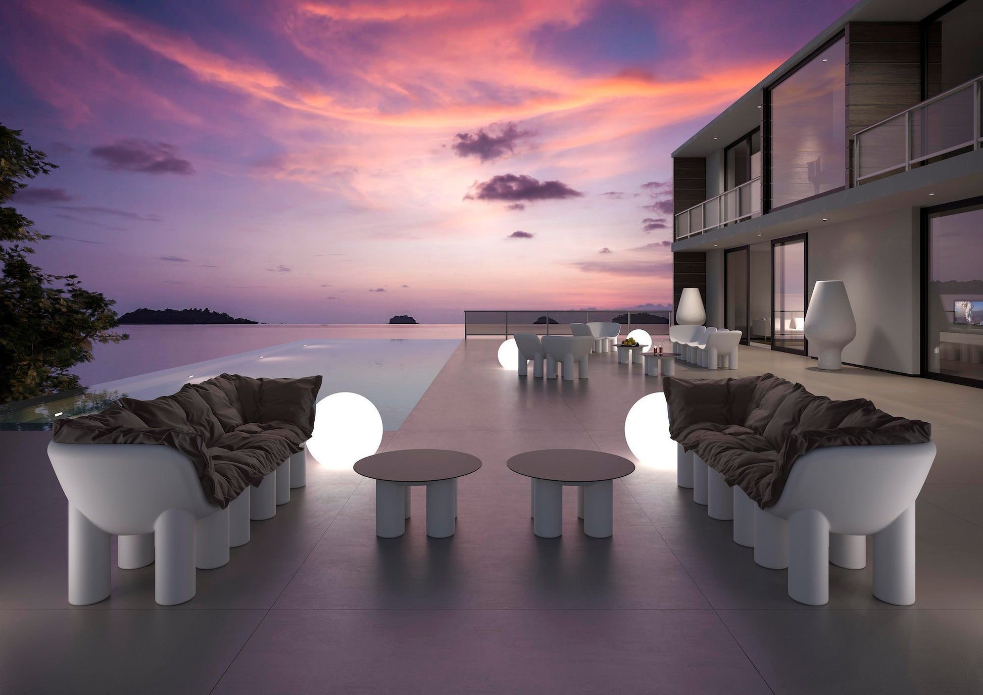 Poltrona da giardino in polietilene Atene by Plust