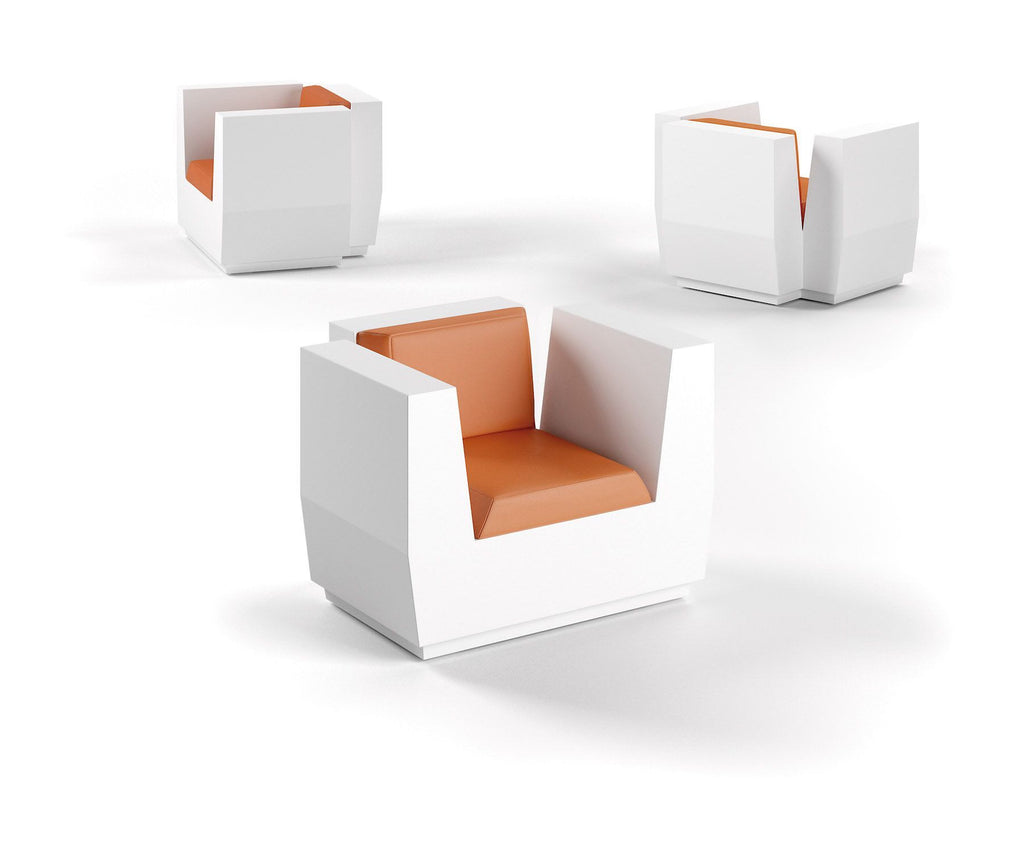 Poltrona da giardino in polietilene Big Cut by Plust