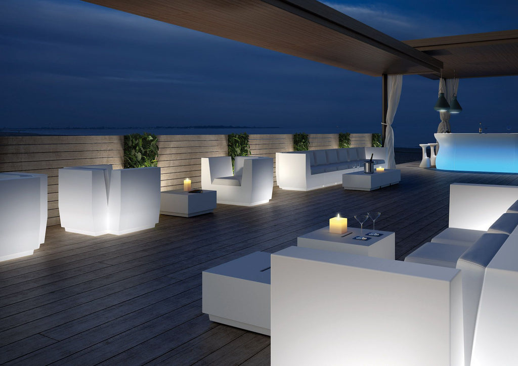 Poltrona da giardino in polietilene Big Cut Corner by Plust