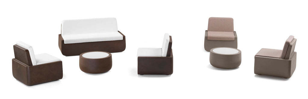 Tavolino basso da esterno in polietilene Bold by Plust