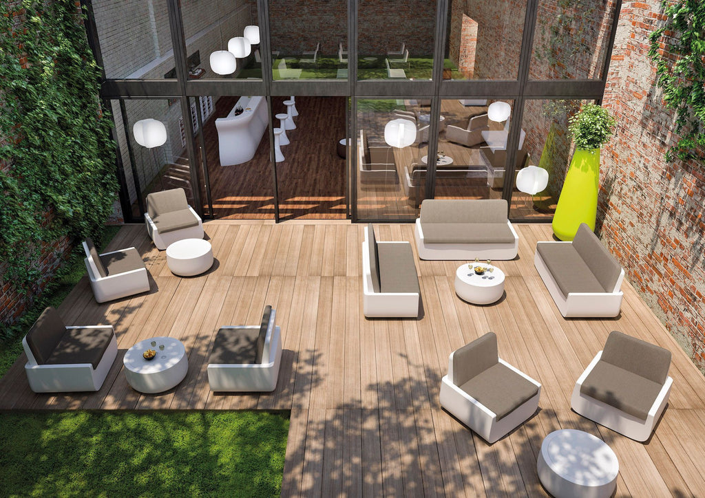 Tavolino basso da esterno in polietilene Bold by Plust