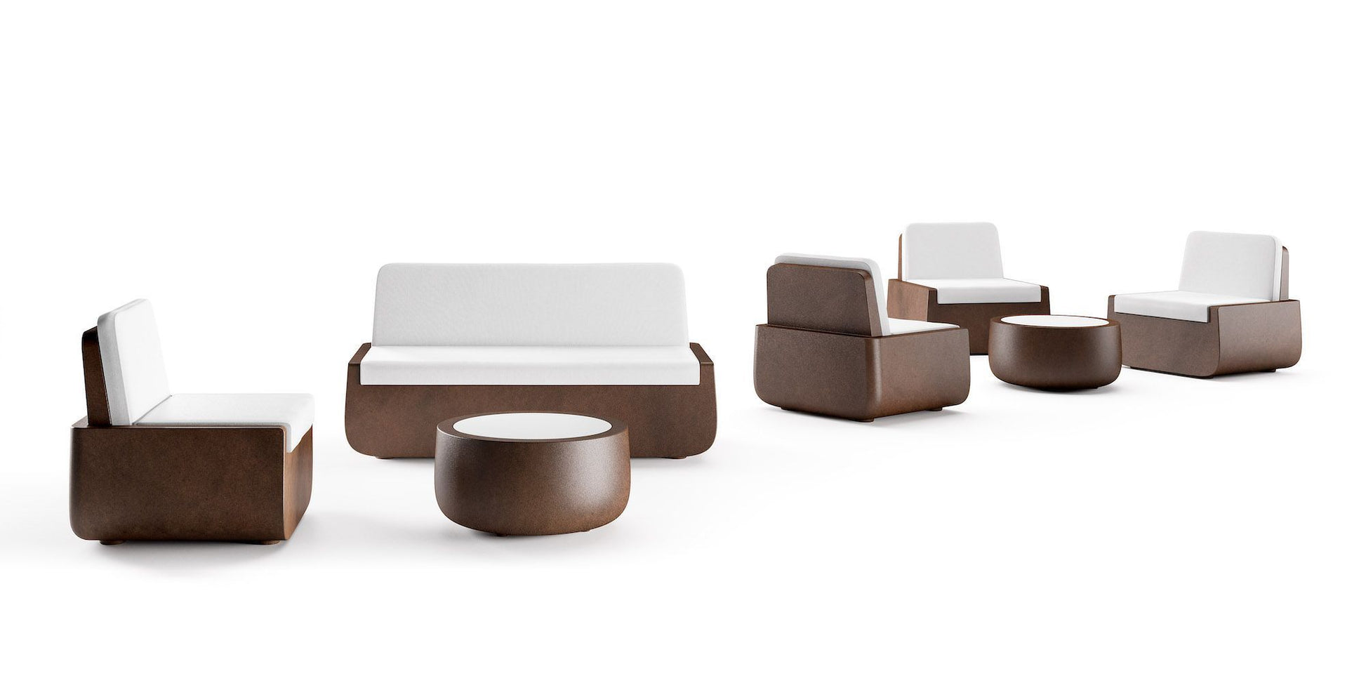 Tavolino basso da esterno in polietilene Bold by Plust