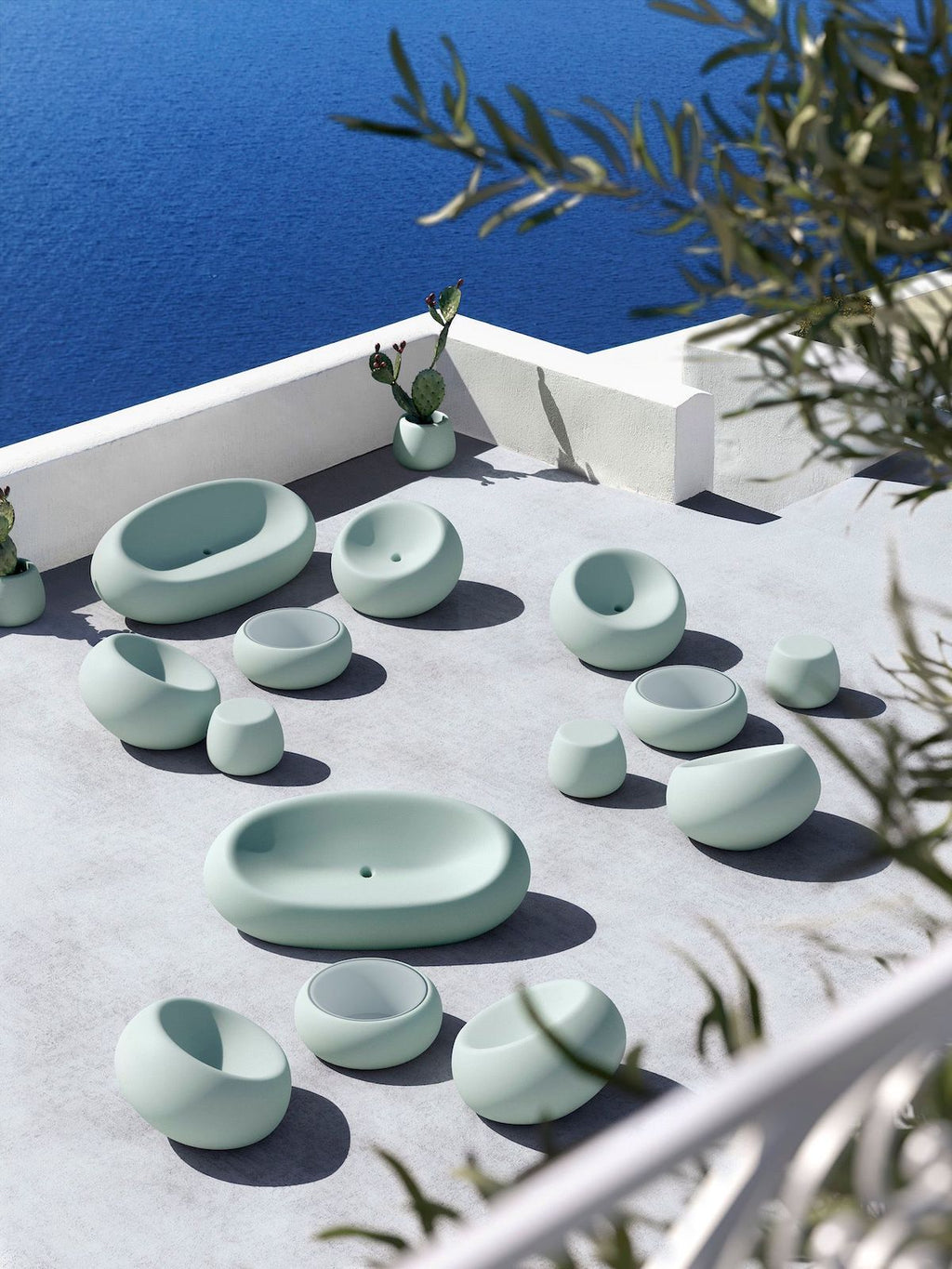 Poltrona da giardino in polietilene Boom by Plust