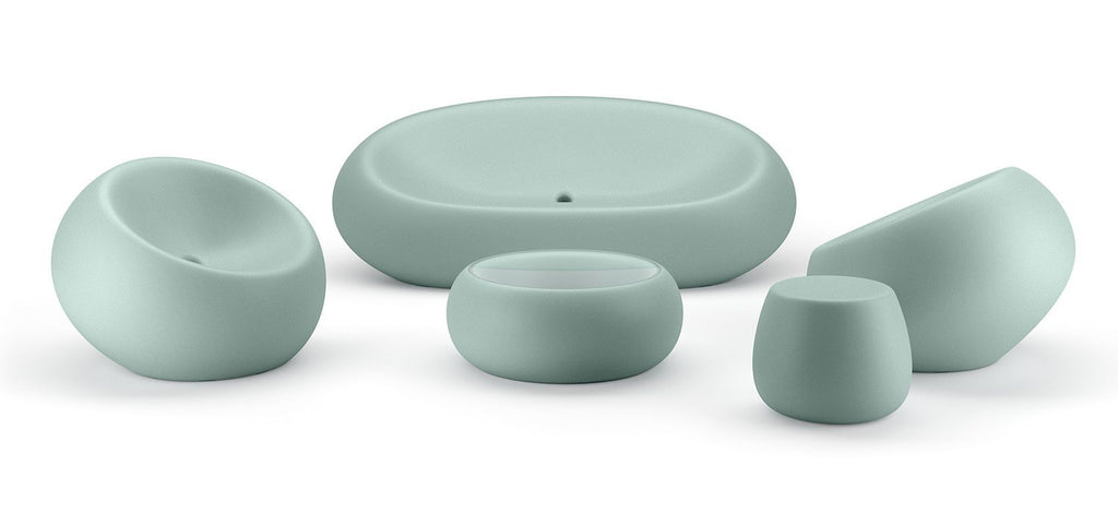 Pouf da esterno in polietilene Boom by Plust