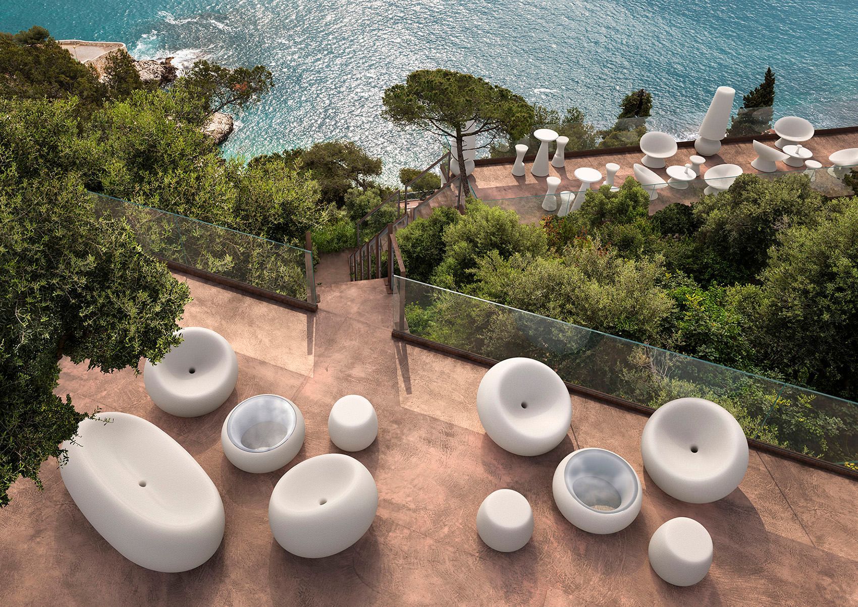 Tavolino basso da esterno Boom by Plust