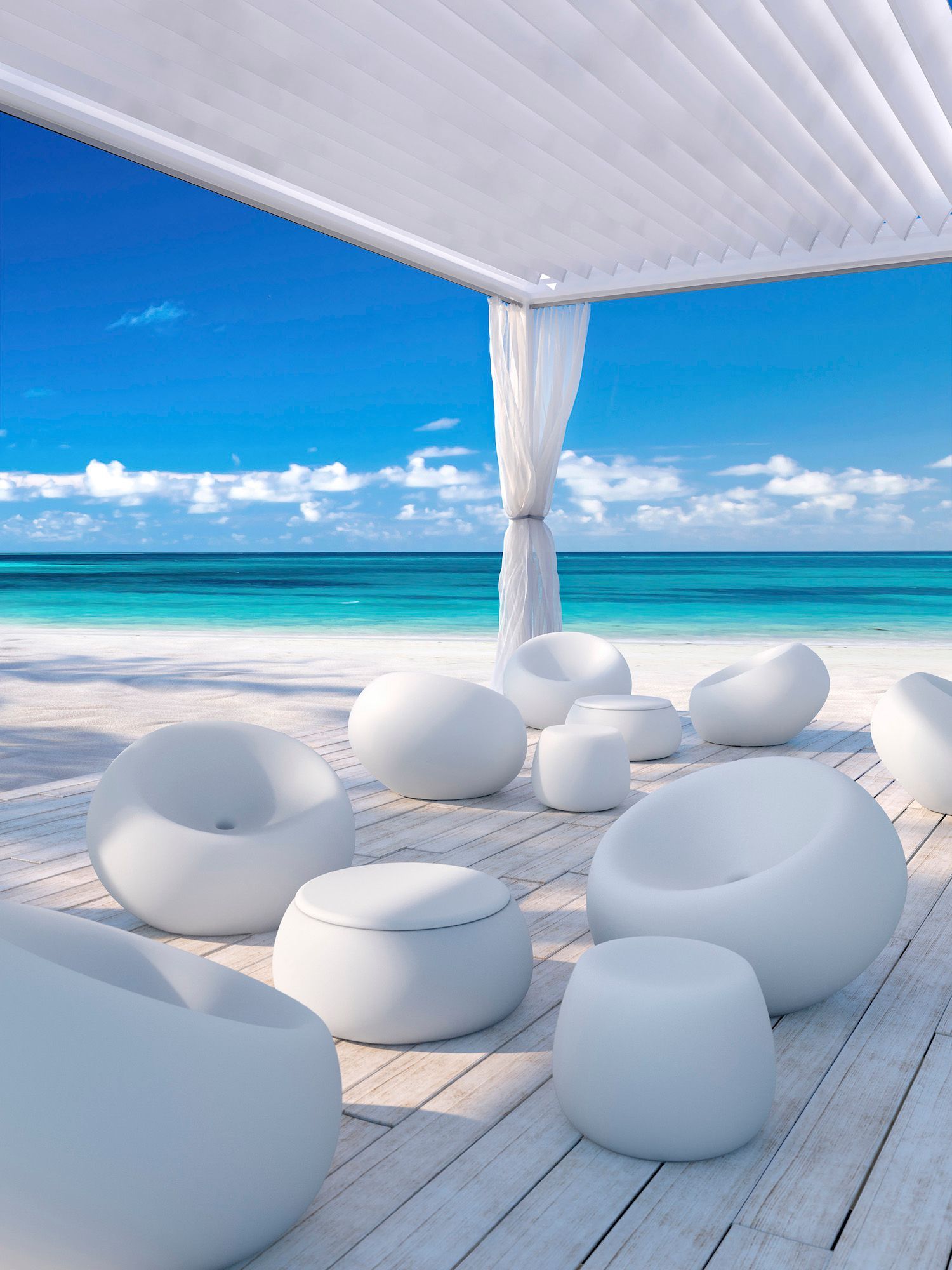 Tavolino basso da esterno Boom by Plust