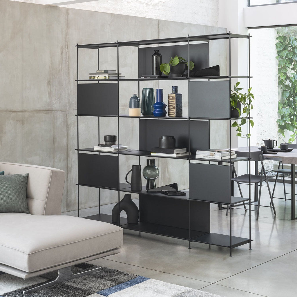 Libreria divisoria in acciaio Miyoko