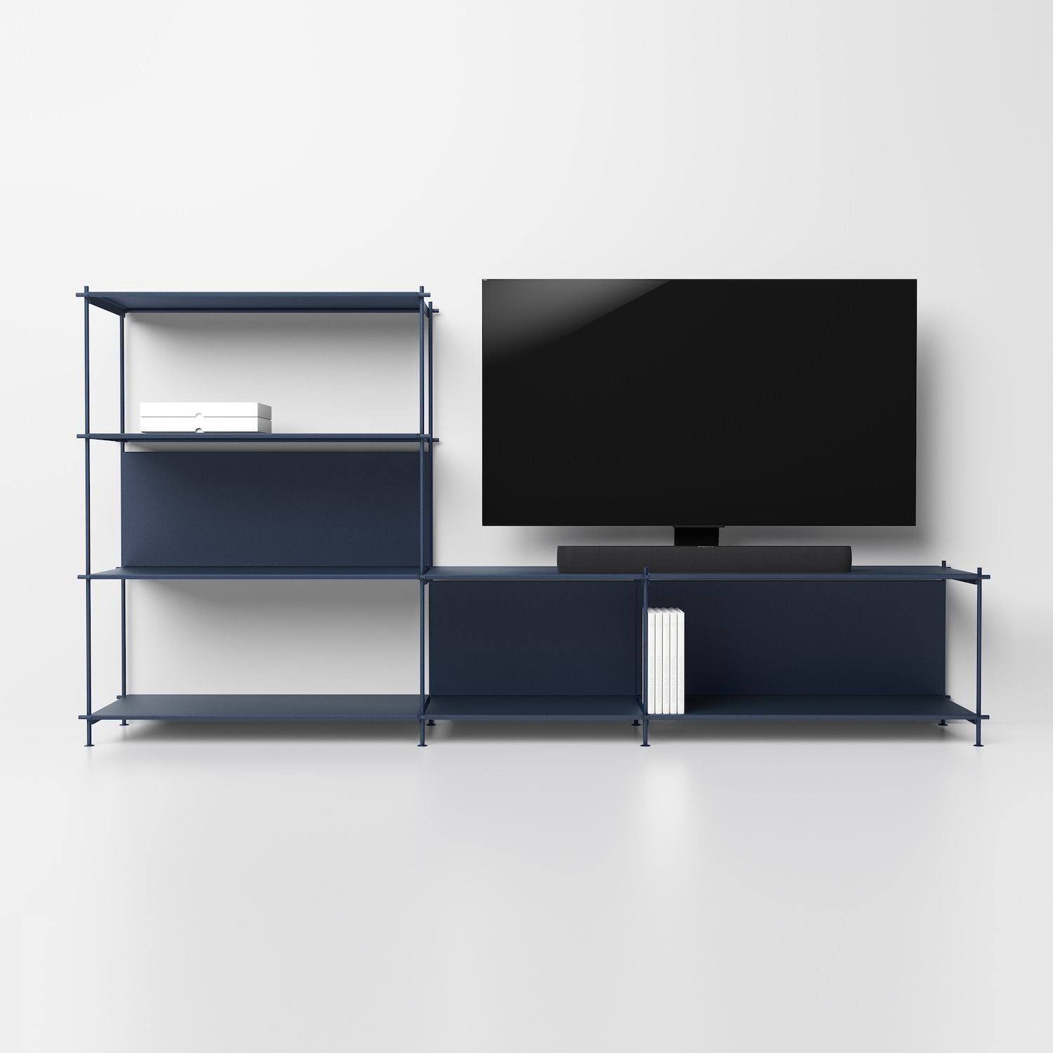 Mobile porta TV in acciaio e laminato Miyoko 34