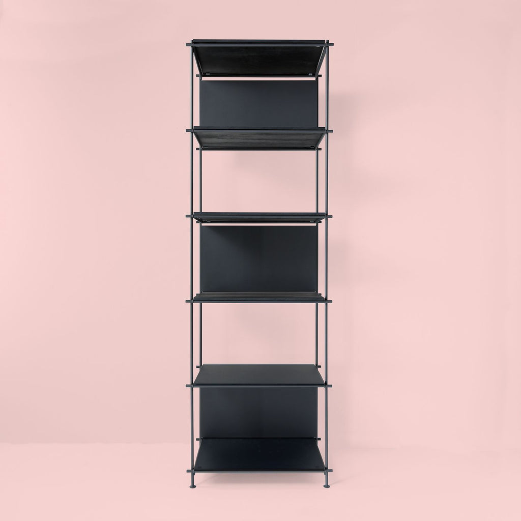 Libreria a colonna verticale in acciaio Miyoko B