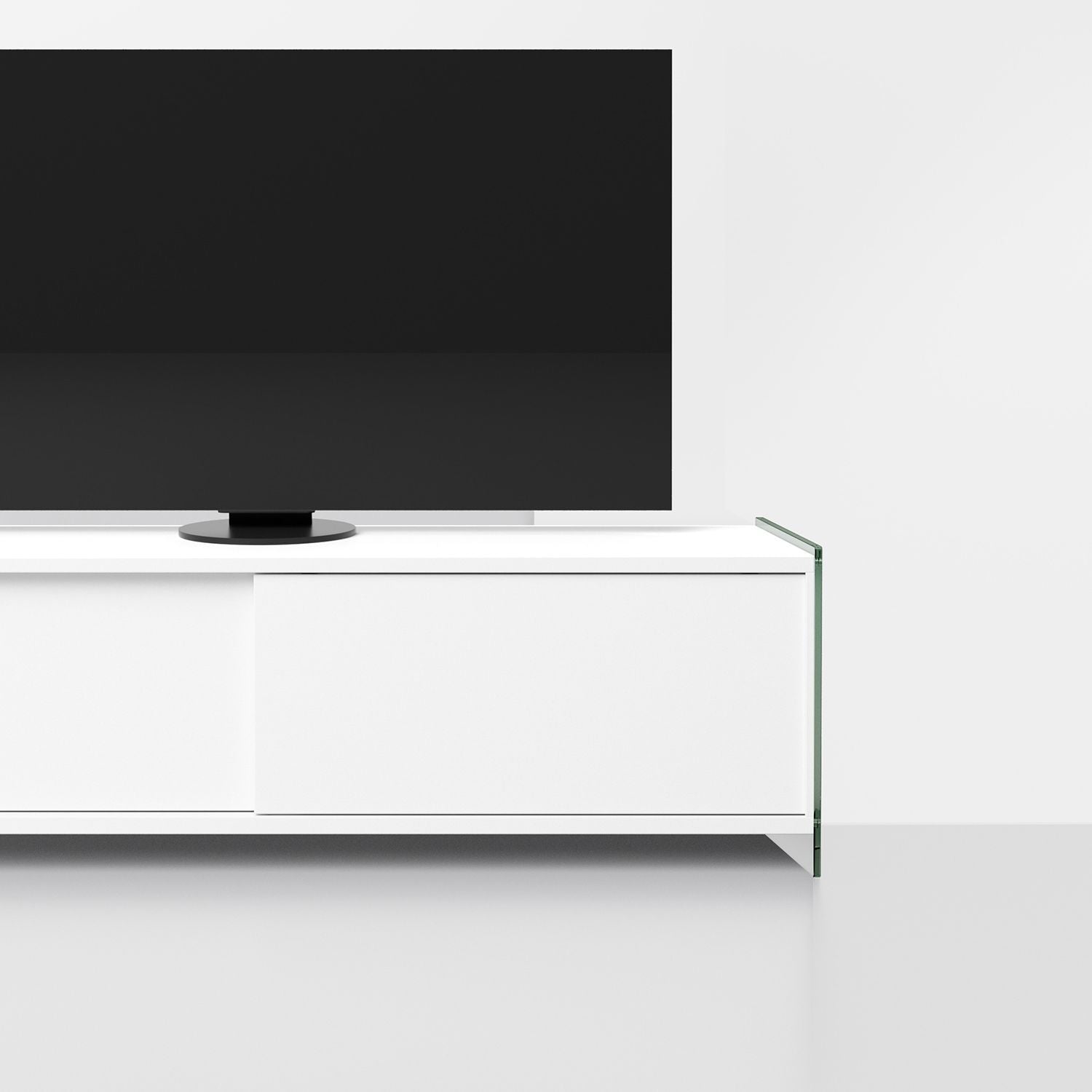 Mobile porta TV in vetro e laminao Tibor