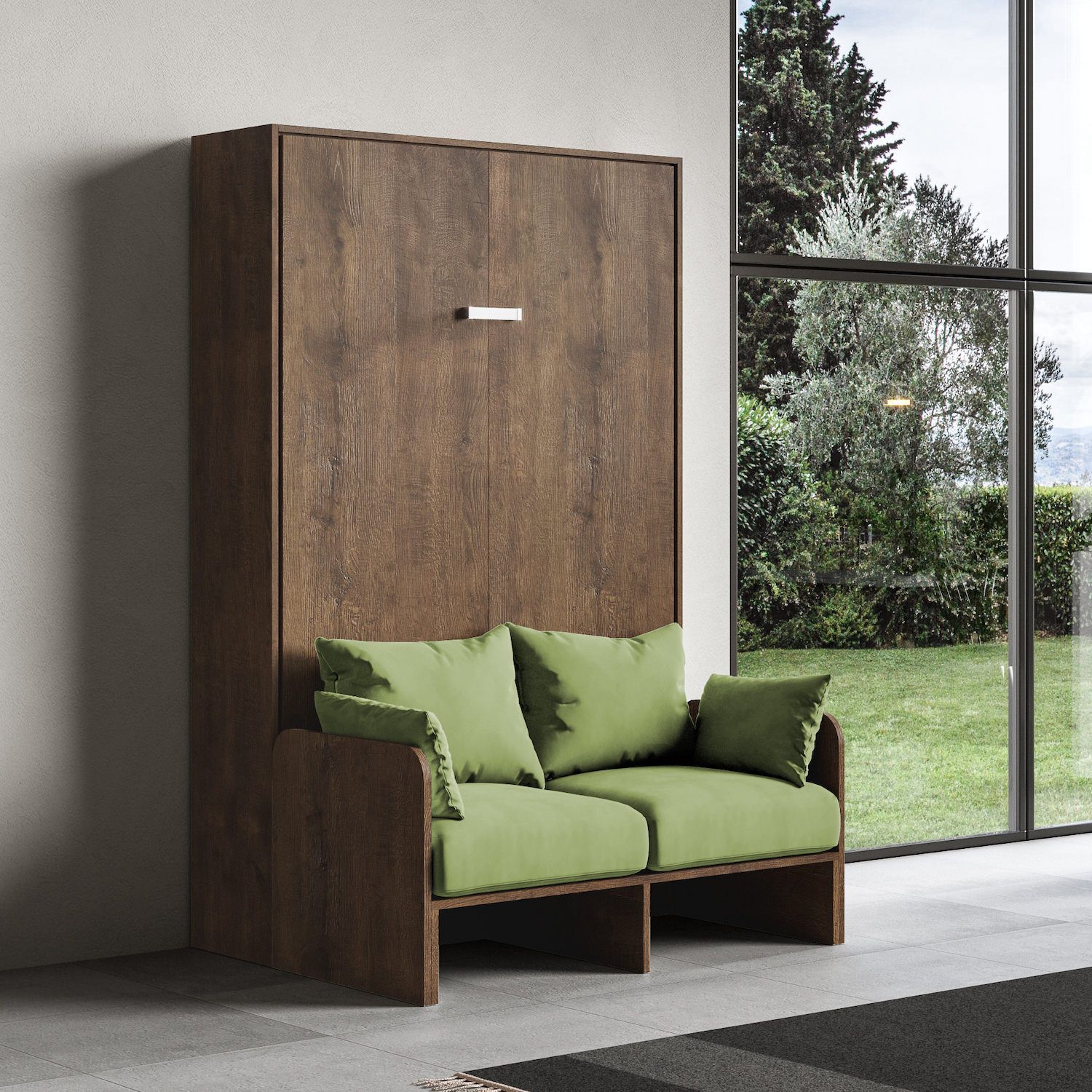 Letto a scomparsa con divano una piazza e mezza Lexton