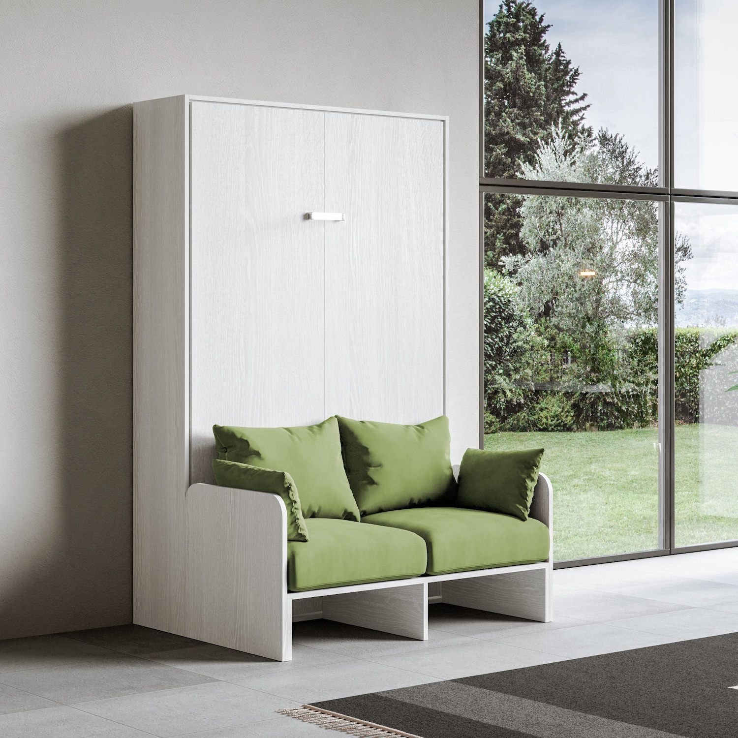 Letto a scomparsa con divano una piazza e mezza Lexton