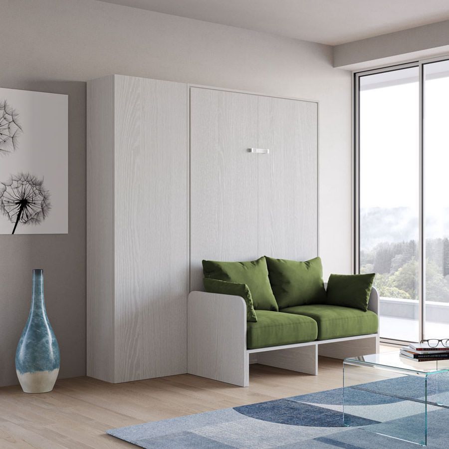 Letto a scomparsa con divano alla francese con colonna Lexton