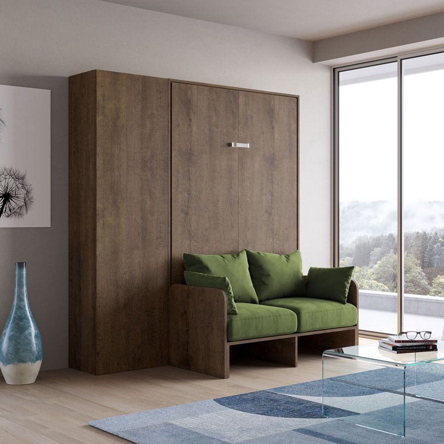 Letto a scomparsa con divano alla francese con colonna Lexton