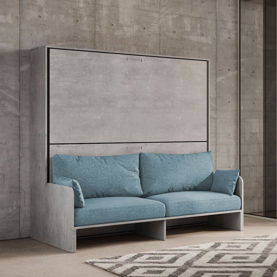 Letto a castello a scomparsa con divano Auda