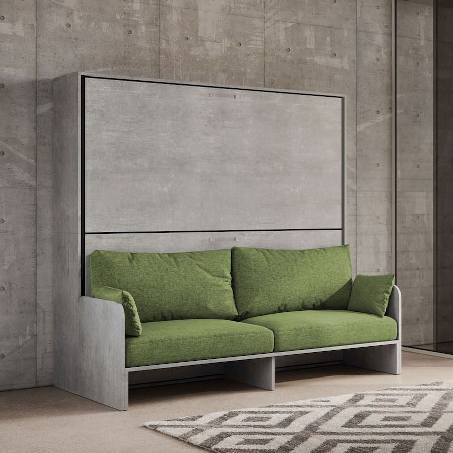 Letto a castello a scomparsa con divano Auda