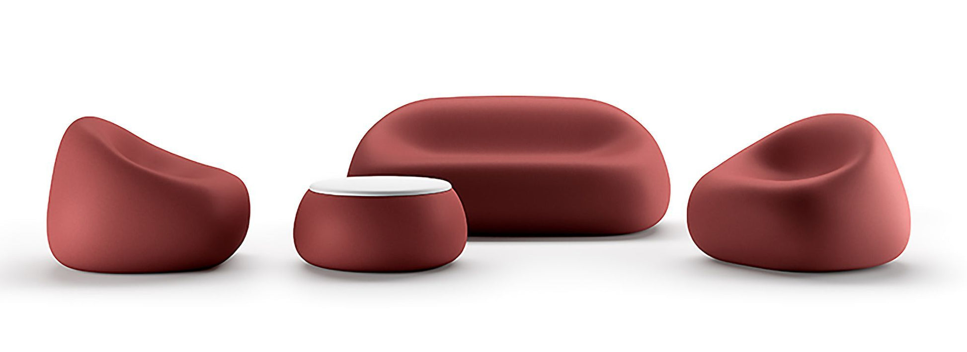 Poltrona da giardino in polietilene Gumball by Plust