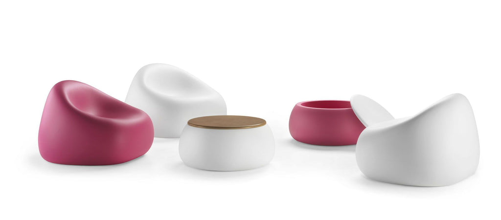 Poltrona da giardino in polietilene Gumball by Plust
