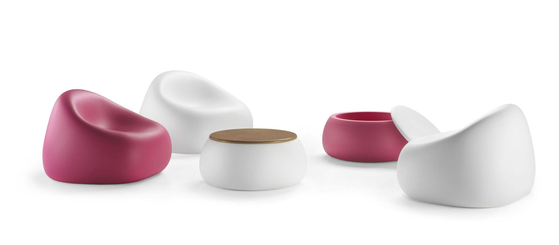 Poltrona da giardino in polietilene Gumball by Plust