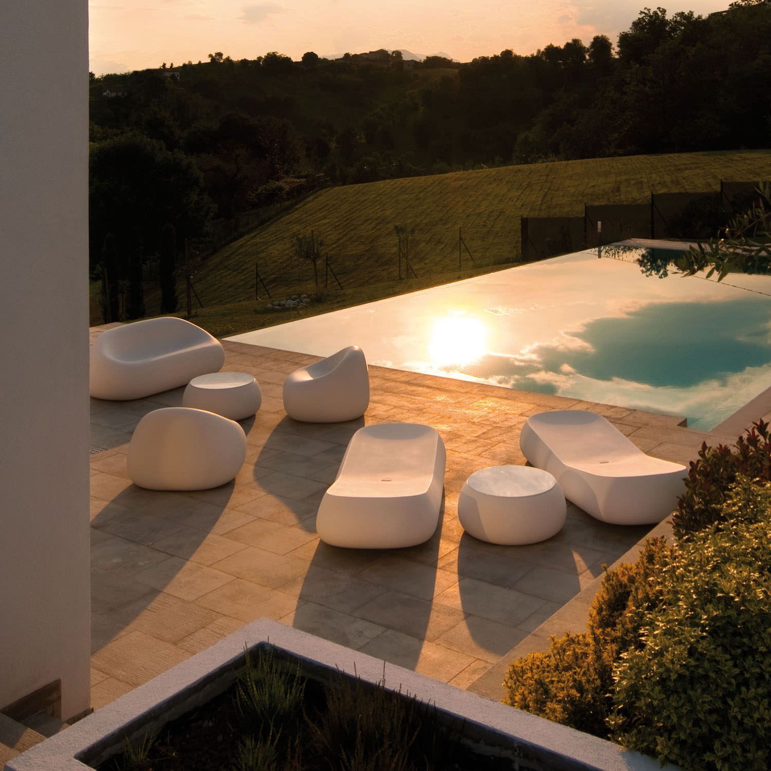 Poltrona da giardino in polietilene Gumball by Plust