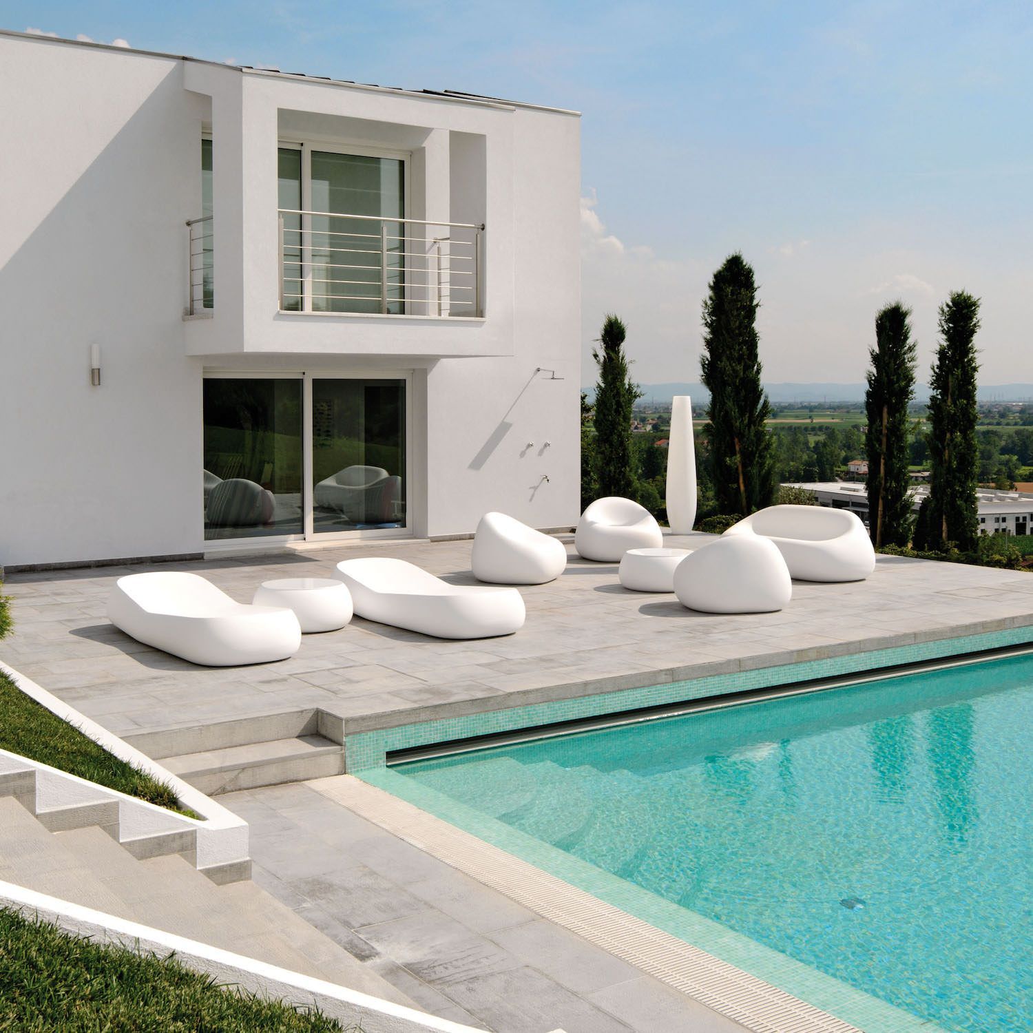 Divano da giardino in polietilene Gumball by Plust