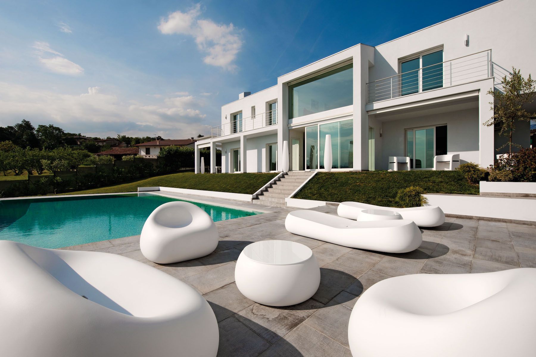 Divano da giardino in polietilene Gumball by Plust