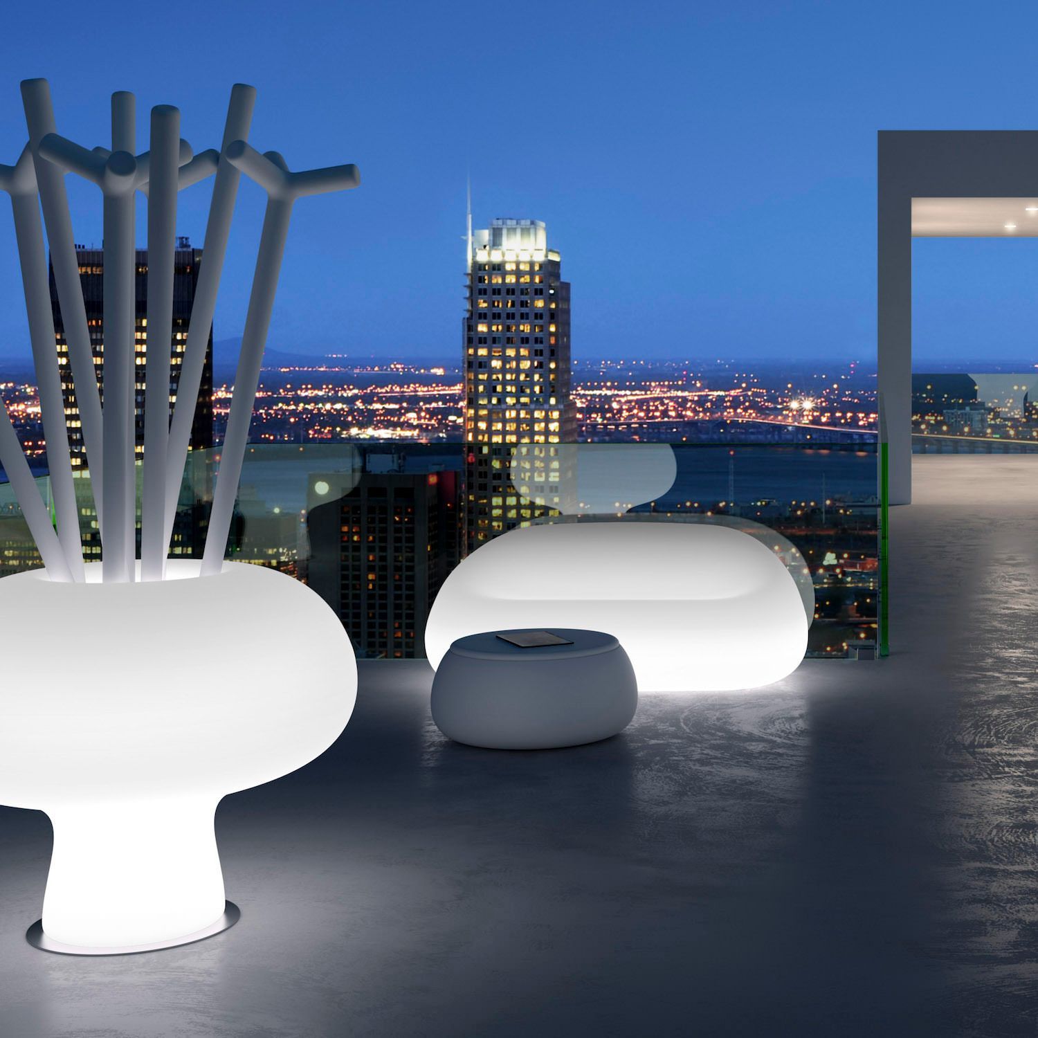 Divano da giardino in polietilene Gumball by Plust