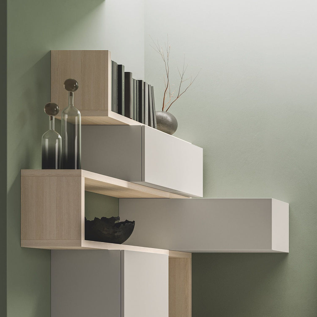 Parete attrezzata angolare moderna Lasting