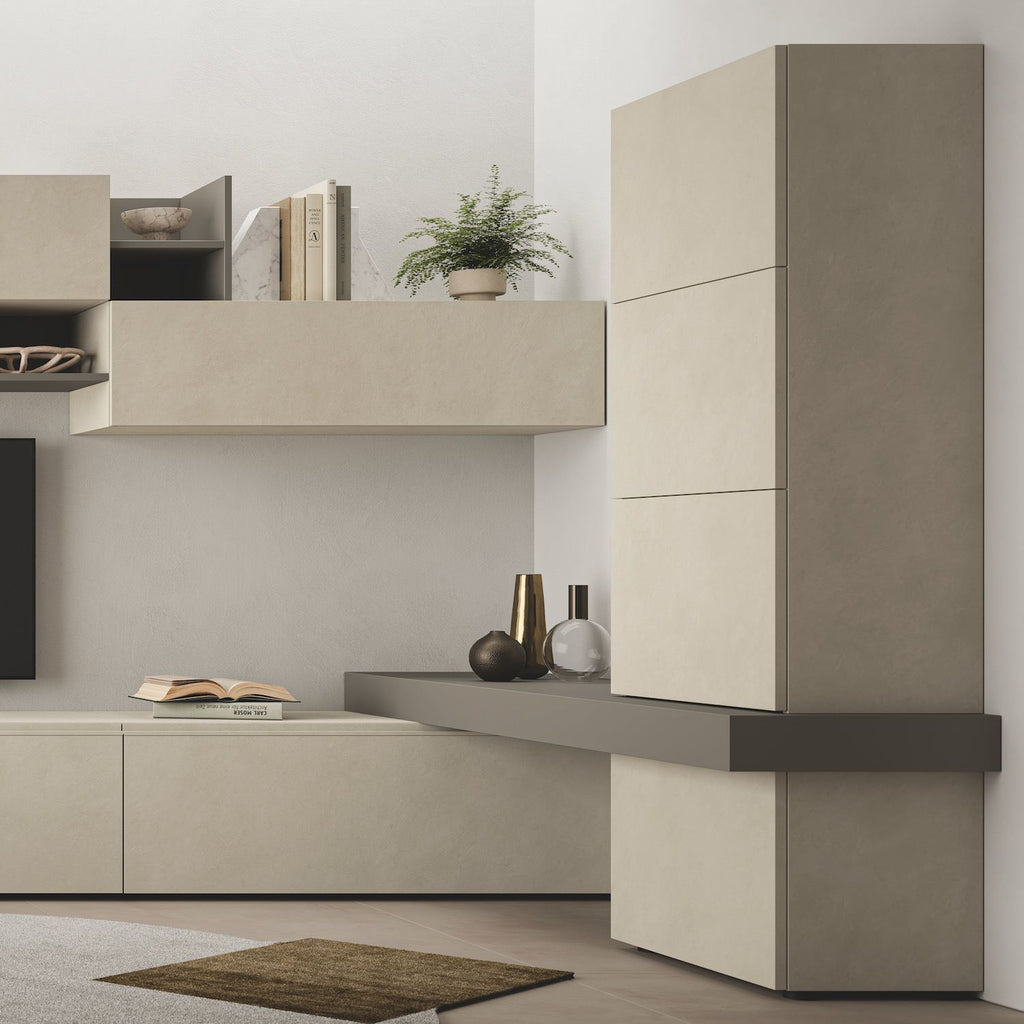 Parete attrezzata angolare moderna Lasting C